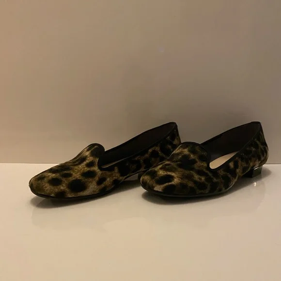 Leopard Print pony hair loafers with - Picture 11 of 11
